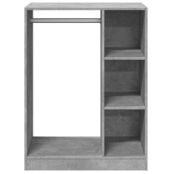 Kleiderschrank Betongrau 77x48x102 cm Holzwerkstoff