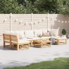 8-tlg. Garten-Lounge-Set mit Kissen Massivholz Akazie