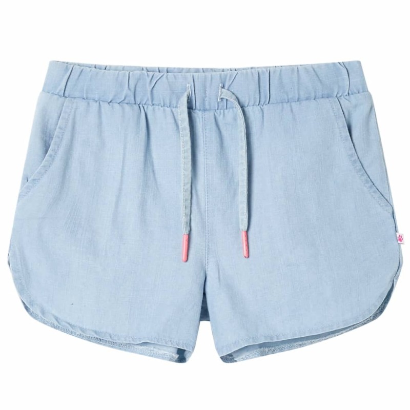 Kindershorts Helles Jeansblau 128