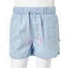 Kindershorts Helles Jeansblau 128