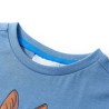 Kinder-Kurzarmshirt Mittelblau 92