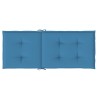 Hochlehner-Auflagen 4 Stk. Melange Blau 120x50x4 cm Stoff