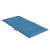 Niedriglehner-Auflagen 4 Stk. Melange Blau 100x50x4 cm Stoff