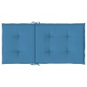 Niedriglehner-Auflagen 4 Stk. Melange Blau 100x50x4 cm Stoff