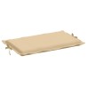 Sonnenliegen-Auflage Melange Beige 186x58x3 cm Stoff