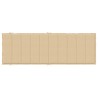 Sonnenliegen-Auflage Melange Beige 186x58x3 cm Stoff