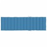 Sonnenliegen-Auflage Melange Blau 200x50x4 cm Stoff