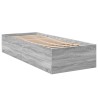 Bettgestell Grau Sonoma 75x190 cm Holzwerkstoff