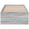 Bettgestell Grau Sonoma 75x190 cm Holzwerkstoff