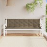 Gartenbank-Auflagen 2 Stk. Melange Taupe 200x50x7 cm Stoff