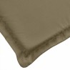 Gartenbank-Auflagen 2 Stk. Melange Taupe 200x50x7 cm Stoff