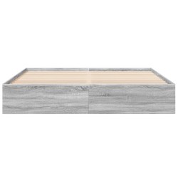 Bettgestell Grau Sonoma 180x200 cm Holzwerkstoff