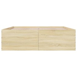 Bettgestell Sonoma-Eiche 150x200 cm Holzwerkstoff