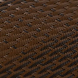 Balkon-Sichtschutz Braun und Schwarz 400x80 cm Poly Rattan