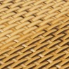 Balkon-Sichtschutz Hellbraun 500x90 cm Poly Rattan