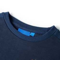 Kinder-Sweatshirt Marineblau Melange 104