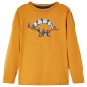 Kinder-Langarmshirt Dunkles Ocker 116