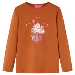 Kinder-Langarmshirt Cognac 92