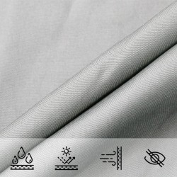 Sonnensegel Hellgrau 4x3 m 100% Polyester Oxford