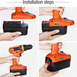 Ersatzakku 18V für Black & Decker Li-Ion, 6800mAh, Kompatibel mit verschiedenen Modellen