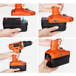 Ersatzakku 18V für Black & Decker Li-Ion, 6800mAh, Kompatibel mit verschiedenen Modellen