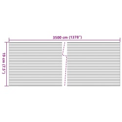 Sichtschutzstreifen 2 Stk. Marmorkies-Optik Grau 35x0,19 m PVC