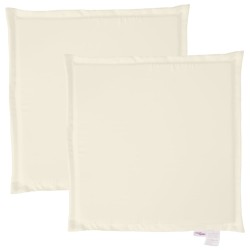 Garten-Sitzkissen 2 Stk. Creme 45x45x2 cm Quadratisch