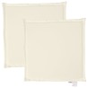 Garten-Sitzkissen 2 Stk. Creme 45x45x2 cm Quadratisch