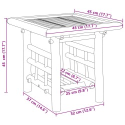 Beistelltisch 45x45x45 cm Bambus