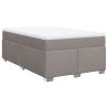 Boxspringbett mit Matratze Taupe 120x200 cm Stoff