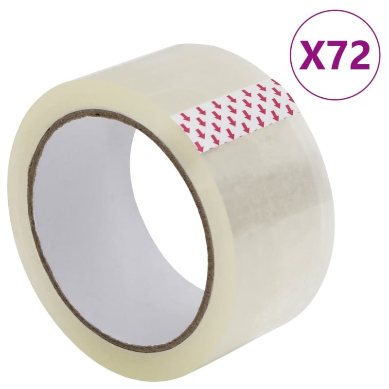 Paketklebeband 72 Stk. Transparent 48 mm x 66 m