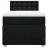 Boxspringbett mit Matratze Schwarz 90x190 cm Stoff