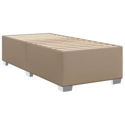 Boxspringbett mit Matratze Cappuccino-Braun 90x200cm Kunstleder