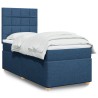 Boxspringbett mit Matratze Blau 90x190 cm Stoff