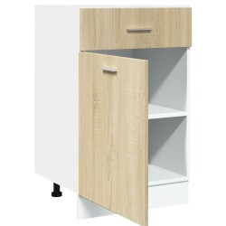 Schubunterschrank Sonoma-Eiche 50x46x81,5 cm Holzwerkstoff