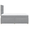 Boxspringbett mit Matratze Hellgrau 120x190 cm Stoff