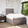 Boxspringbett mit Matratze Taupe 120x200 cm Stoff