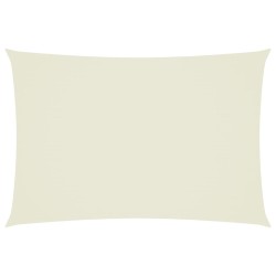 Sonnensegel Oxford-Gewebe Rechteckig 3x5 m Creme