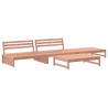 4-tlg. Garten-Lounge-Set mit Kissen Massivholz Douglasie