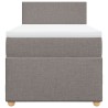 Boxspringbett mit Matratze Taupe 90x190 cm Stoff