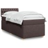 Boxspringbett mit Matratze Dunkelbraun 90x190 cm Stoff