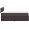 Boxspringbett mit Matratze Dunkelbraun 90x190 cm Stoff