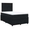 Boxspringbett mit Matratze Schwarz 120x190 cm Samt