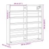 Vitrinenschrank Grau Sonoma 60x8,5x58 cm Holzwerkstoff