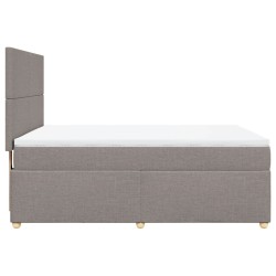 Boxspringbett mit Matratze Taupe 160x200 cm Stoff