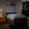 Boxspringbett mit Matratze Blau 120x190 cm Stoff