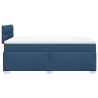 Boxspringbett mit Matratze Blau 120x190 cm Stoff