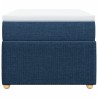 Boxspringbett mit Matratze Blau 90x190 cm Stoff