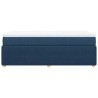 Boxspringbett mit Matratze Blau 90x190 cm Stoff