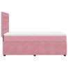 Boxspringbett mit Matratze Rosa 90x190 cm Samt